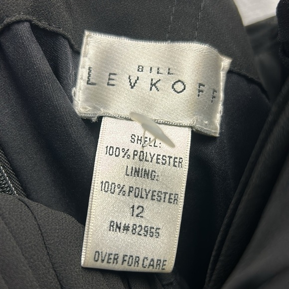 Bill Levkoff Black Bodice Strappy Formal Long Black Sleeveless Gown Size… - Picture 5 of 13